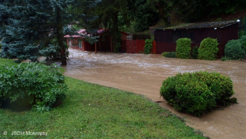 Zásahy spojené s přívalovým deštěm k.ú. Černošice