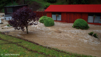 Zásahy spojené s přívalovým deštěm k.ú. Černošice