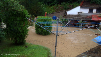 Zásahy spojené s přívalovým deštěm k.ú. Černošice