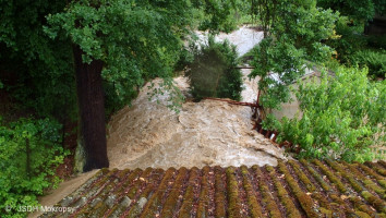 Zásahy spojené s přívalovým deštěm k.ú. Černošice