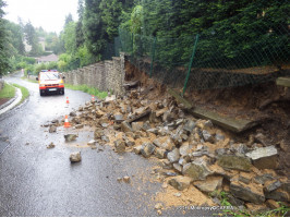 Zásahy spojené s přívalovým deštěm k.ú. Černošice