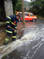 Zásahy spojené s přívalovým deštěm k.ú. Černošice