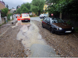 Zásahy spojené s přívalovým deštěm k.ú. Černošice