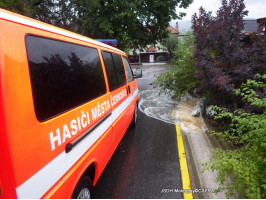 Zásahy spojené s přívalovým deštěm k.ú. Černošice